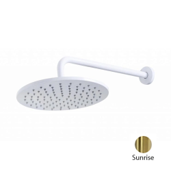 Верхний душ Cezares Nautic 250 мм с держателем 350 мм Sunrise, настенный монтаж, круглый, нержавеющая сталь, для душа/ванной