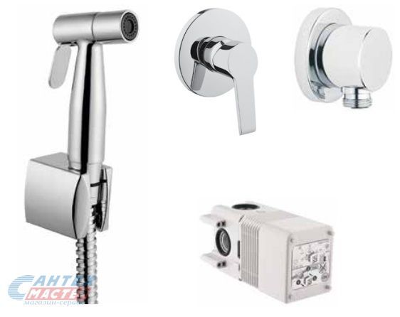 Смеситель Vitra Solid S с гигиеническим душем однорычажный хром A49226EXP Смеситель Vitra Solid S с гигиеническим душем однорычажный хром A49226EXP