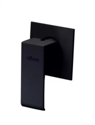 Смеситель для душа Cezares Porta, встраиваемый, однорычажный, без излива, керамический, латунь, внутренний (скрытый монтаж), цвет черный матовый Смеситель для душа Cezares Porta, встраиваемый, однорычажный, без излива, керамический, латунь, внутренний (скрытый монтаж), цвет черный матовый