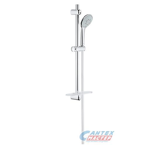 Душевой гарнитур Grohe Euphoria 110 Champagne с 3-режимной лейкой и полочкой, штанга 600 мм  хром 27232001