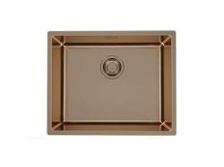 Мойка кухонная ALVEUS KOMBINO 50 MONARCH COPPER SAT-90 F/S 54,2х44,2х19,5 см, слив 90, врезная/встраиваемая сверху, нержавеющая сталь с PVD покрытием, прямоугольная, цвет медь, без отверстия под смеситель