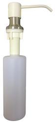 Дозатор для жидкого мыла BAMBOO Форум BM 5,6х11х27 см, встраиваемый, для кухонных моек, латунь, цвет белый, емкость дозатора объемом 0,3 л, устанавливается на мойку, в столешницу