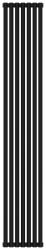 Радиатор отопления Сунержа Эстет-00 1800х315 7 секций, цвет матовый чёрный, универсальное подключение, нержавеющая сталь, трубчатый