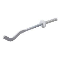 Кронштейн штырьевой Kromwell 180х7 мм, с дюбелем, узкий, цвет белый, для монтажа радиаторов