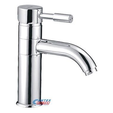 Смеситель для раковины Ledeme Н52 однорычажный, излив короткий, длина 115 мм, керамический, латунь, цвет хром, без донного клапана