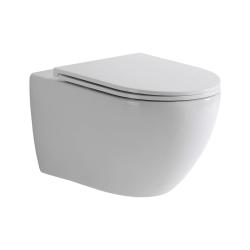 Унитаз подвесной TECEspring R 360х350х530 безободковый, с сиденьем, Tornado flush, белый 9700998