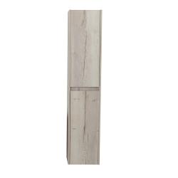 Пенал BelBagno Kraft, 33х30х160 см, подвесной, левый, 2 распашные двери/2 полки внутри, механизм доводчика, цвет белый дуб галифакс, в ванную комнату