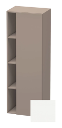 Пенал Duravit DuraStyle, 50x36x140 см, подвесной, (правый), с дверцей, с закрытыми/открытыми полками, цвет: базальт/белый матовый, в ванную комнату
