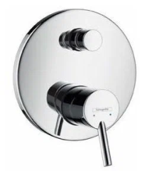 Смеситель для ванны Hansgrohe Talis S EN1717 скрытого монтажа, настенный/встраиваемый, однорычажный, латунный, без излива, керамический, цвет хром, без душевого гарнитура, хромированный