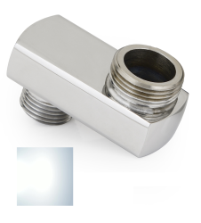Эксцентрик Сунержа G 1/2" НР х G 3/4" НР, смещение 32 мм, для полотенцесушителей, цвет белый