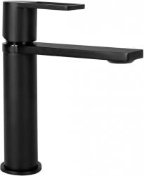 Смеситель для раковины/умывальника REA FLIP однорычажный, неповоротный, длина излива 120 мм, латунь, цвет черный матовый