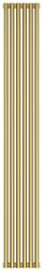 Радиатор отопления Сунержа Эстет-00 1800х270 6 секций, цвет состаренная латунь, универсальное подключение, нержавеющая сталь, трубчатый