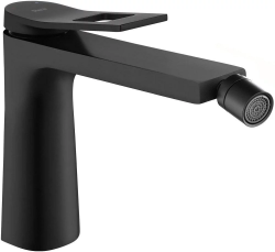 Смеситель для биде REA SOUL, для унитаза/биде, однорычажный, неповоротный, длина 126 мм, латунь, цвет черный матовый