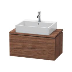 Тумба под раковину для консоли/столешницы Duravit L-Cube 82х47,7х40 см, подвесная, ДСП, цвет: орех темный, 1 выдвижной ящик, прямоугольная
