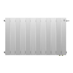 Радиатор отопления Royal Thermo PianoForte 500 Bianco Traffico VDR80 (12 секций) биметаллический, нижнее, правое подключение, для квартиры, дома, водяные, мощность 2268 Вт, настенный, батарея, белый