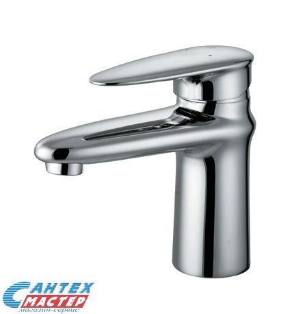 Смеситель для раковины Lemark Status однорычажный, излив короткий, длина 114 мм, керамический, латунь, цвет хром, без донного клапана