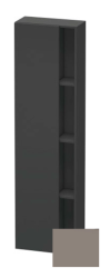Пенал Duravit DuraStyle, 50x24x180 см, подвесной, (левый), с дверцей, с закрытыми/открытыми полками, цвет: графит/базальт, в ванную комнату