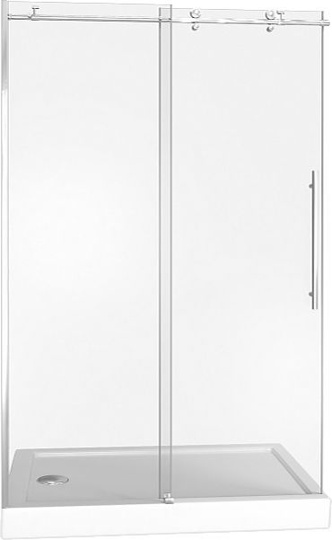 Душевое ограждение BAS Пуэрта WTW-110-C-CH 110х190 прозрачное стекло