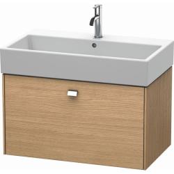 Тумба/шкафчик для консоли/столешницы Duravit Brioso под раковину 72х48х44,2 см, подвесная, ДСП, цвет: дуб европейский/хром, 1 выдвижной ящик, прямоугольная