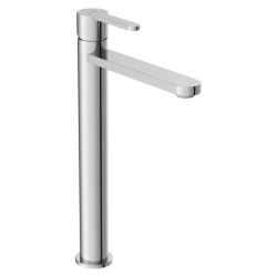 Смеситель для раковины/умывальника Cersanit Oliva однорычажный, высокий, неповоротный, длина 154 мм, латунь, цвет хром