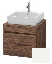 Тумба/шкафчик для консоли/столешницы Duravit DuraStyle под раковину 60х54,8х51,2 см, подвесная, ДСП, цвет: орех темный/белый матовый, 1 выдвижной ящик, прямоугольная