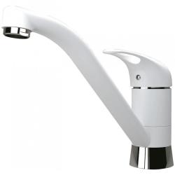 Смеситель для кухни Florentina Гамма, однорычажный, поворотный, керамический, с низким изливом, высота излива 15 см, латунь, цвет жасмин