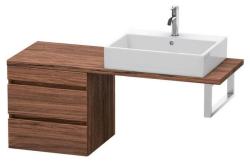 Тумба/шкафчик для консоли/столешницы Duravit DuraStyle под раковину 50х47,8х51,2 см, подвесная, ДСП, цвет: орех темный, 2 выдвижных ящика, прямоугольная