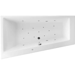 Ванна Excellent Sfera RELAX, 170х100 см, акриловая, цвет- белый/хром, (с гидромассажем), с каркасом, асимметричная, левосторонняя, левая, приставная/встраиваемая