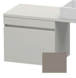 Тумба/шкафчик для консоли/столешницы Duravit DuraStyle под раковину 40х54,8х51,2 см, подвесная, ДСП, цвет: бетонно-серый/базальт, 1 выдвижной ящик, прямоугольная