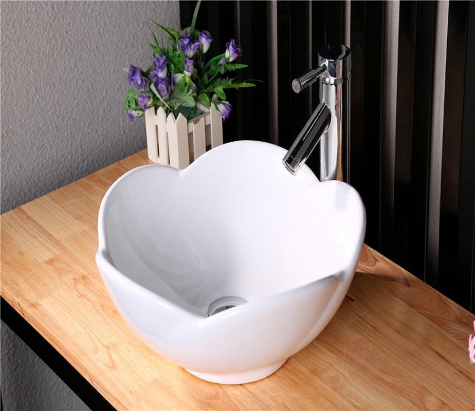 Раковина GID N9078 38.5х17х38,5 накладная, круглая, керамическая/фарфоровая, цвет белый, без отверстия под смеситель, без слива-перелива