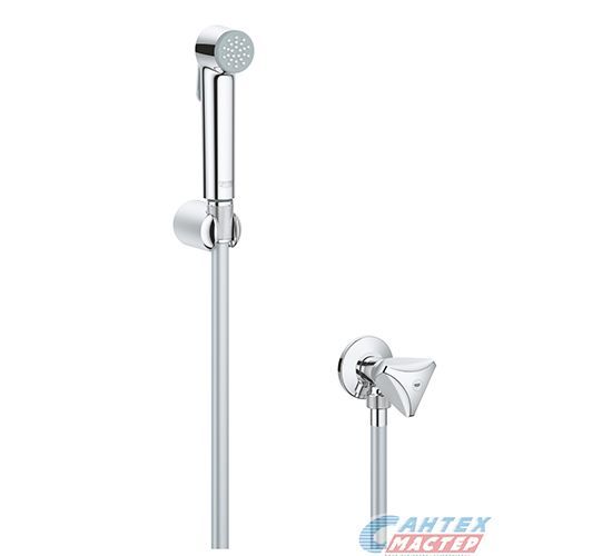 Душевой гарнитур Grohe Tempesta-F Trigger Spray 30 с гигиеническим душем и  угловым вентилем, шланг 150 см хром 26357000