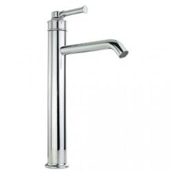 Смеситель для раковины Migliore Ermitage Mini, однорычажный, неповоротный, высокий, длина 190 мм, керамический картридж, латунь, цвет хром