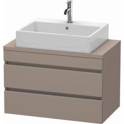 Тумба под раковину для консоли/столешницы Duravit DuraStyle 80х47,8х51,2 см, подвесная, ДСП, цвет: базальт, 2 выдвижных ящика, прямоугольная