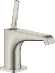 Смеситель для раковины/умывальника Axor Citterio E 90, для холодной воды, однорычажный, фиксированный излив, длина излива 13,5 см, керамический, латунь, цвет под сталь, без сливного набора