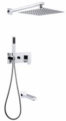 Душевая система ABBER Daheim AF8217 скрытого монтажа с изливом, хром