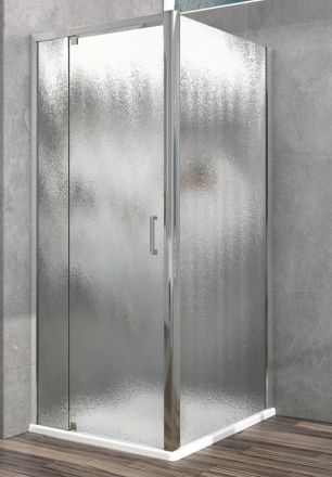 Душевое ограждение Vincea Intra 70/80х90х190 см, стекло шиншилла, профиль хром, левое/правое, прямоугольное/угловое, дверь распашная