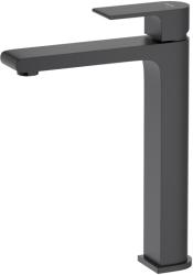 Смеситель для раковины/умывальника Aquatek Лира однорычажный, неповоротный, фиксированный, высокий, излив длина 170 мм высота 237 мм латунь, цвет матовый черный