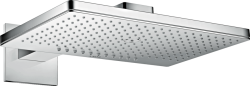 Верхний душ AXOR ShowerSolutions 460/300 2jet, с держателем, с квадратной розеткой, настенный монтаж, прямоугольный, с 2 режимами, размер 46,6х30 см, металлический, цвет: хром, для душа/ванной
