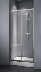 Душевая дверь BelBagno Due, 100х190 см, прозрачное стекло/профиль хром, в нишу, универсальная установка, закаленное стекло, раздвижная