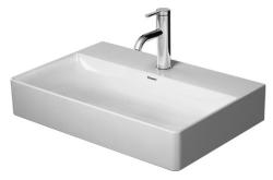Раковина DURAVIT DuraSquare 60х40х14,5 см, подвесная, прямоугольная, санфарфор, цвет белый, 2 отверстия под смеситель, без перелива