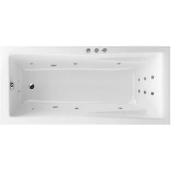 Ванна Excellent Palace SMART, 180х80 см, акриловая, цвет- белый/хром, (с гидромассажем), с каркасом, прямоугольная, правосторонняя/левосторонняя, правая/левая, универсальная, приставная/встраиваемая