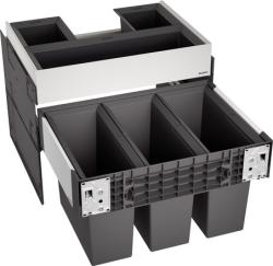 Система сортировки отходов BLANCO SELECT II 60/3 Orga 45х52,6х45,8 прямоугольная, пластик, три контейнера, цвет черный, рама из окрашенной гальванизированной стали, в кухонную тумбу, выдвижная