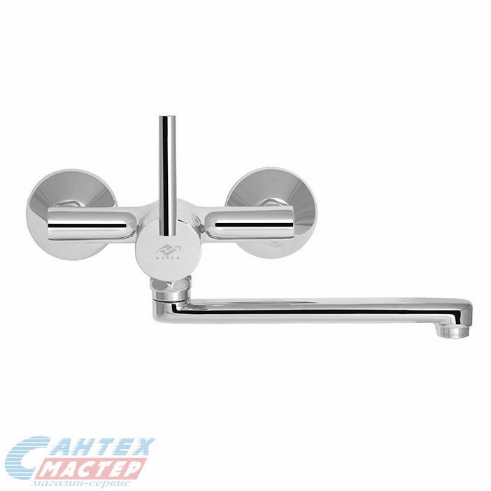 Смеситель для кухни/мойки Mofem Mambo 301 однорычажный, керамический, с поворотным изливом, длина 183 мм, латунь, цвет хром, кухонный, хромированный, горизонтальный, однорукий, одноручный, однозахватный, одноручковые, кран, комплект, сантехника