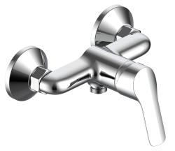 Смеситель для душа Voda Reef однорычажный, настенный, латунь, без излива, лейка/шланг/держатель, керамический, цвет хром