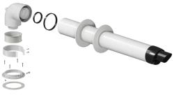Комплект дымохода Okseler коаксиальный D60/100 универсальный, для конденсационных котлов 