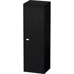 Пенал Duravit Brioso R, 42x36x133 см, подвесной, (правый), с дверцей, с полкой, со стеклянными полками, цвет: дуб черный/хром, в ванную комнату