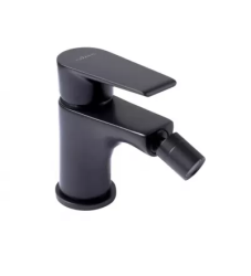 Смеситель для биде Cezares Nautic, однорычажный, низкий, длина излива 112 мм, неповоротный, керамический, латунь, цвет черный матовый, с донным клапаном