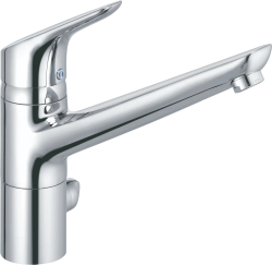 Смеситель для кухни/мойки KLUDI OBJEKTA, однорычажный, поворотный, латунный,  длина излива 205 мм, латунь, цвет хром