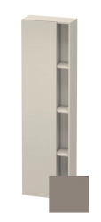 Пенал Duravit DuraStyle, 50x24x180 см, подвесной, (левый), с дверцей, с закрытыми/открытыми полками, цвет: серо-коричневый/базальт, в ванную комнату