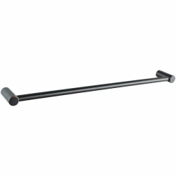 Полотенцедержатель одинарный Haiba, настенный, форма прямоугольная, нержавеющая сталь, для полотенец в ванную/туалет/душевую кабину, цвет черный